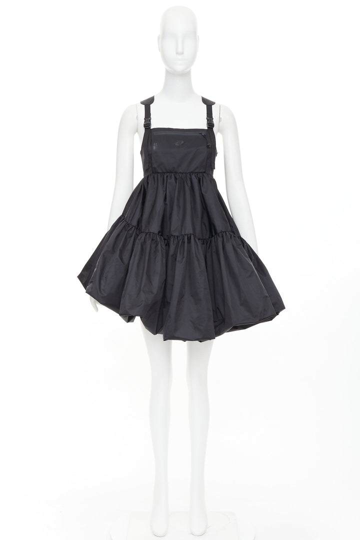 CECILIE BAHNSEN THE NORTH FACE Shara Mountain black puff babydoll dress XS