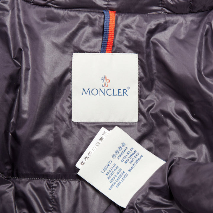 MONCLER Leford Giubbotto Norme Afnor G32-003 grey cotton padded jacket Sz.3 L