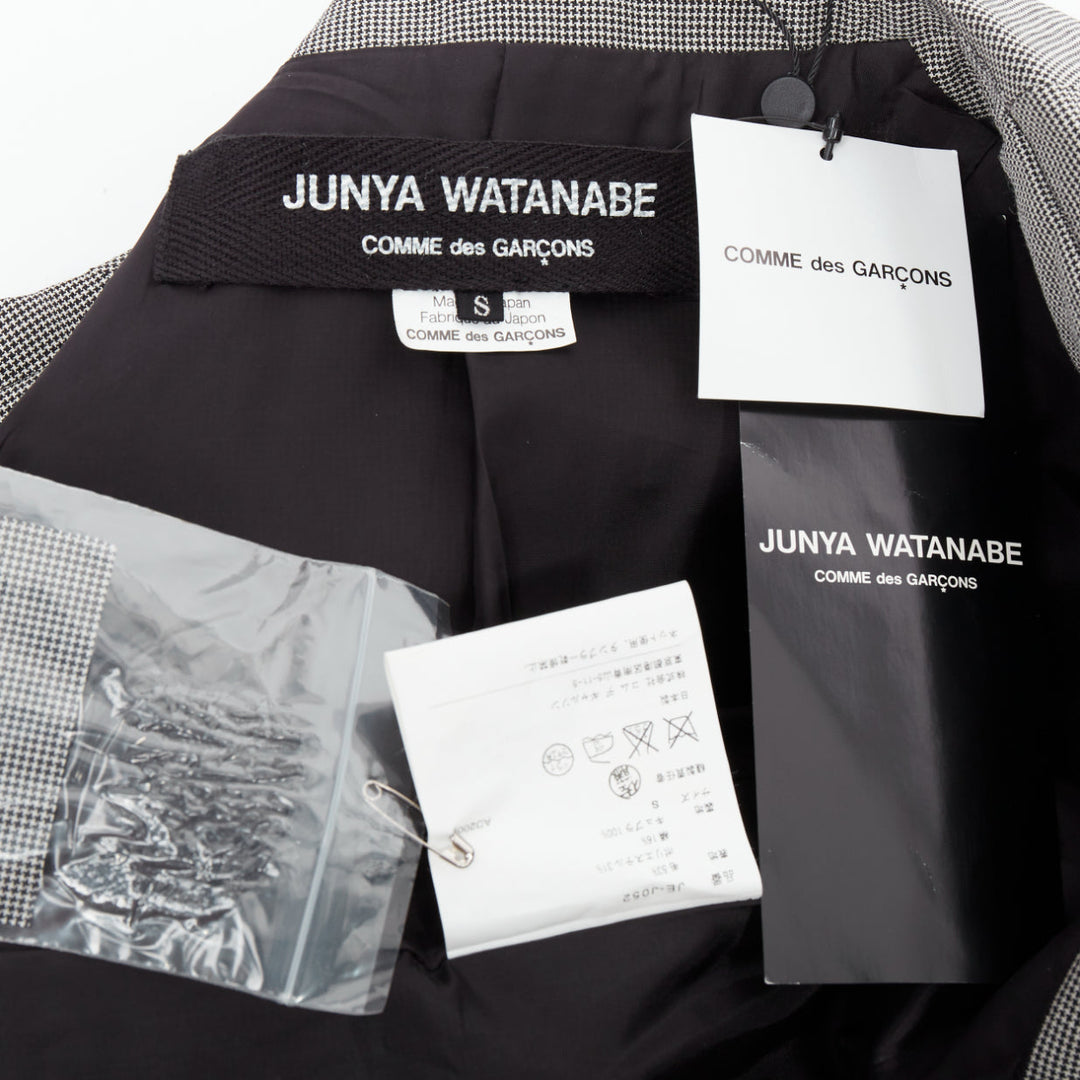 Female mannequin wearing Junya Watanabe 2009 Runway Grey Wool Women Blazers in Size  S | Available at JHROP