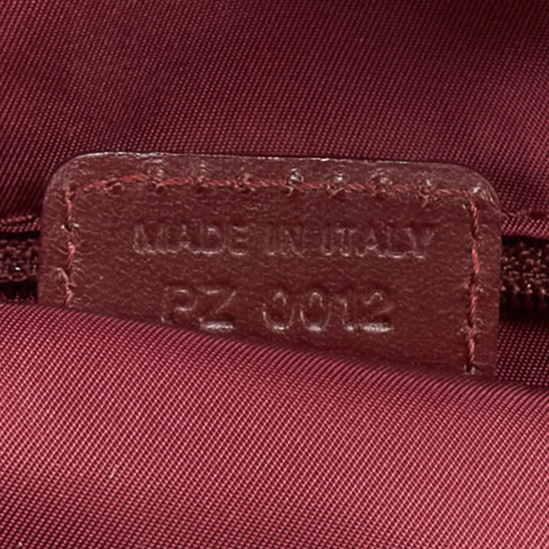 CHRISTIAN DIOR Galliano Vintage Double Saddle Trotter red monogram bag