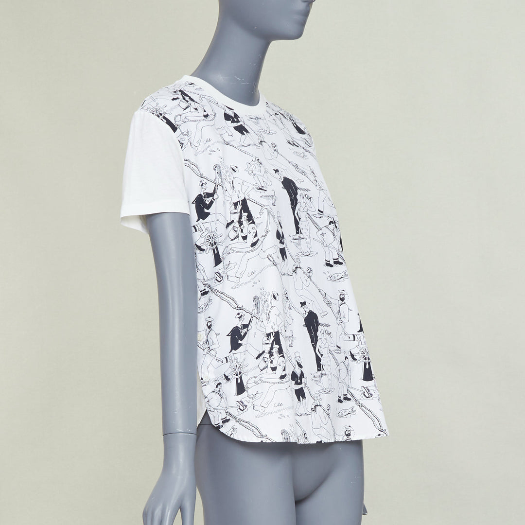 PRADA 2016 Christophe Chemin The Important Ones white print tshirt M