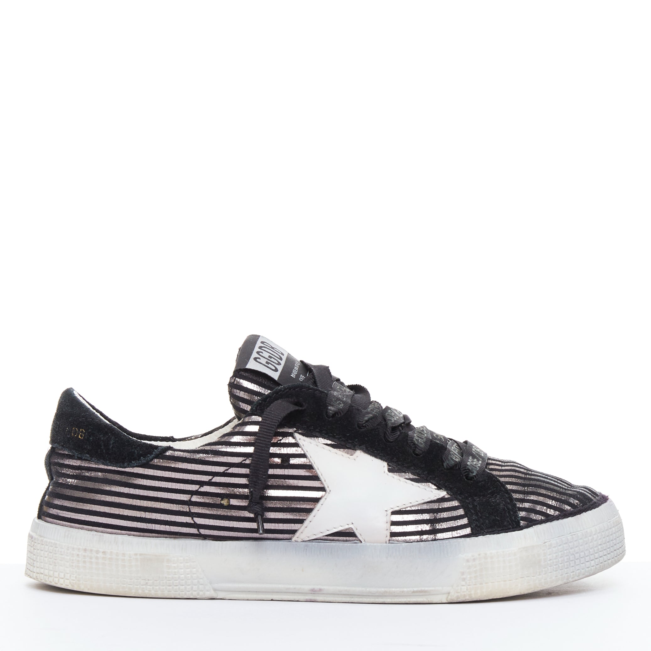 golden goose black silver