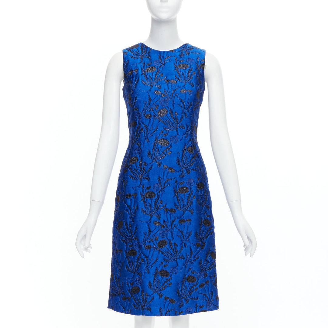 Oscar de la Renta by Oscar De La Renta - Blue Women Party/Cocktail Dress | JHROP Preloved Luxury Oscar de la Renta by Oscar De La Renta - Blue Women Party/Cocktail Dress | JHROP Preloved Luxury