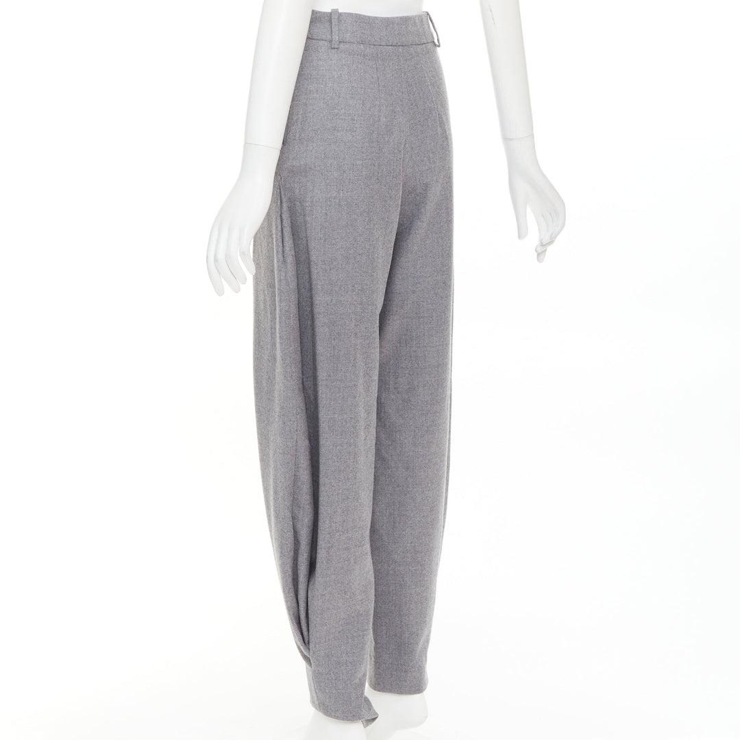ALEXANDRE VAUTHIER COUTURE SS2025 Runway grey cuffed hem balloon harem pants