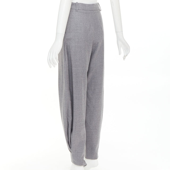 ALEXANDRE VAUTHIER COUTURE SS2025 Runway grey cuffed hem balloon harem pants