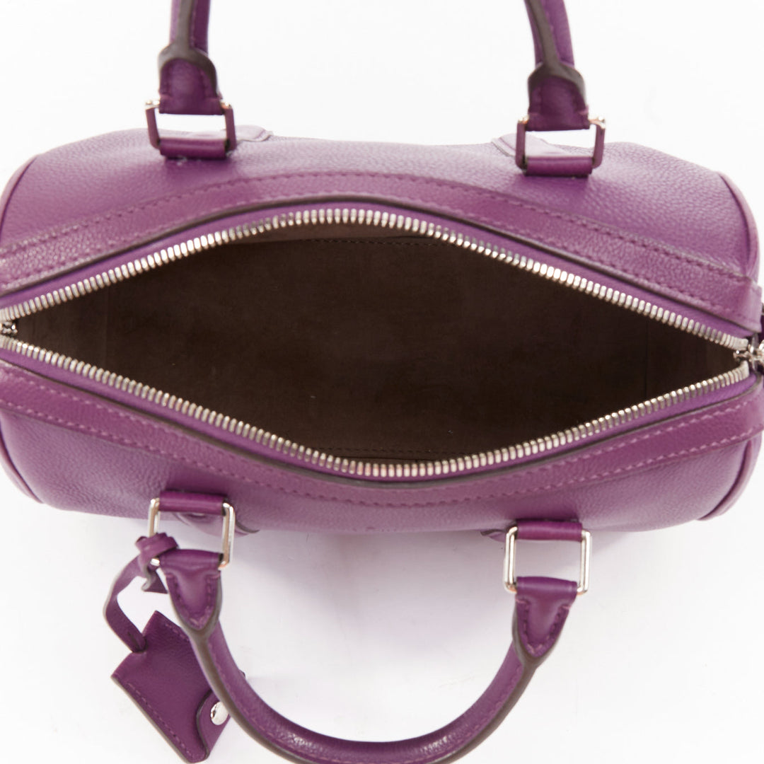 LOUIS VUITTON Sofia Coppola SC Bag BB violet purple calfskin leather satchel bag