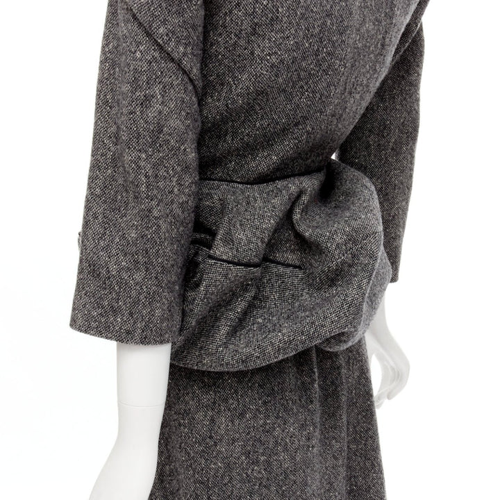 rare JUNYA WATANABE 1999 Vintage grey tweed convertible blazer dress look S