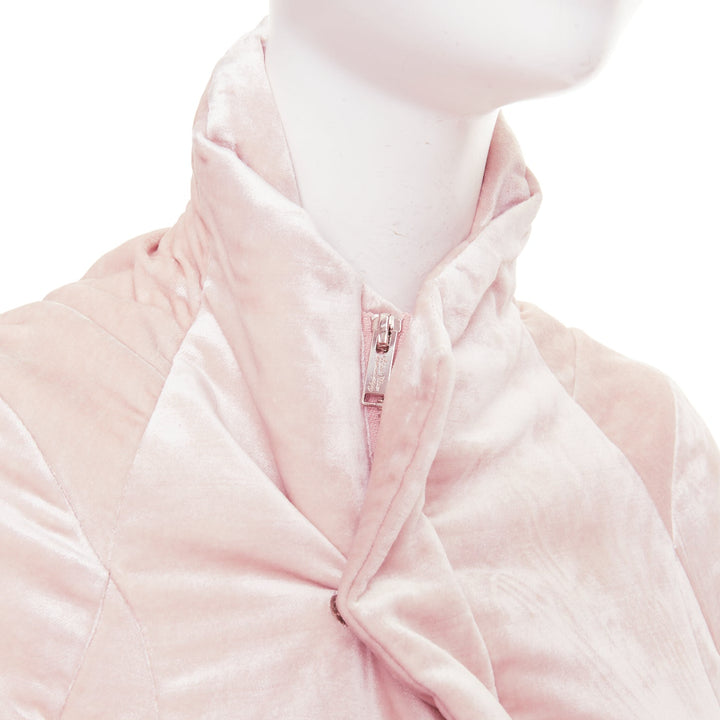 UNDERCOVER 2017 pale pink fairy graphic velvet blouson crop jacket JP2 M