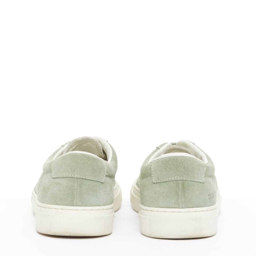 COMMON PROJECT Summer Edition 2328 dusty green suede low top sneakers EU39
