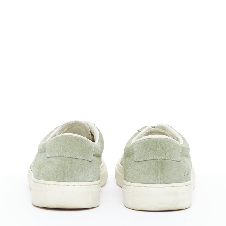 COMMON PROJECT Summer Edition 2328 dusty green suede low top sneakers EU39