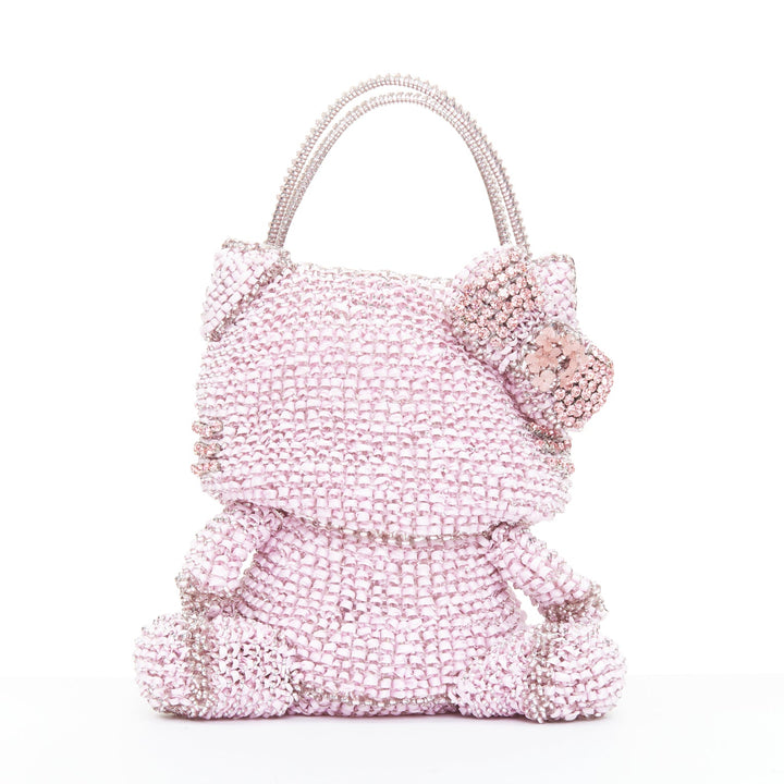 ANTEPRIMA SANRIO Hello Kitty Limited Edition pink silver crystal PVC handbag