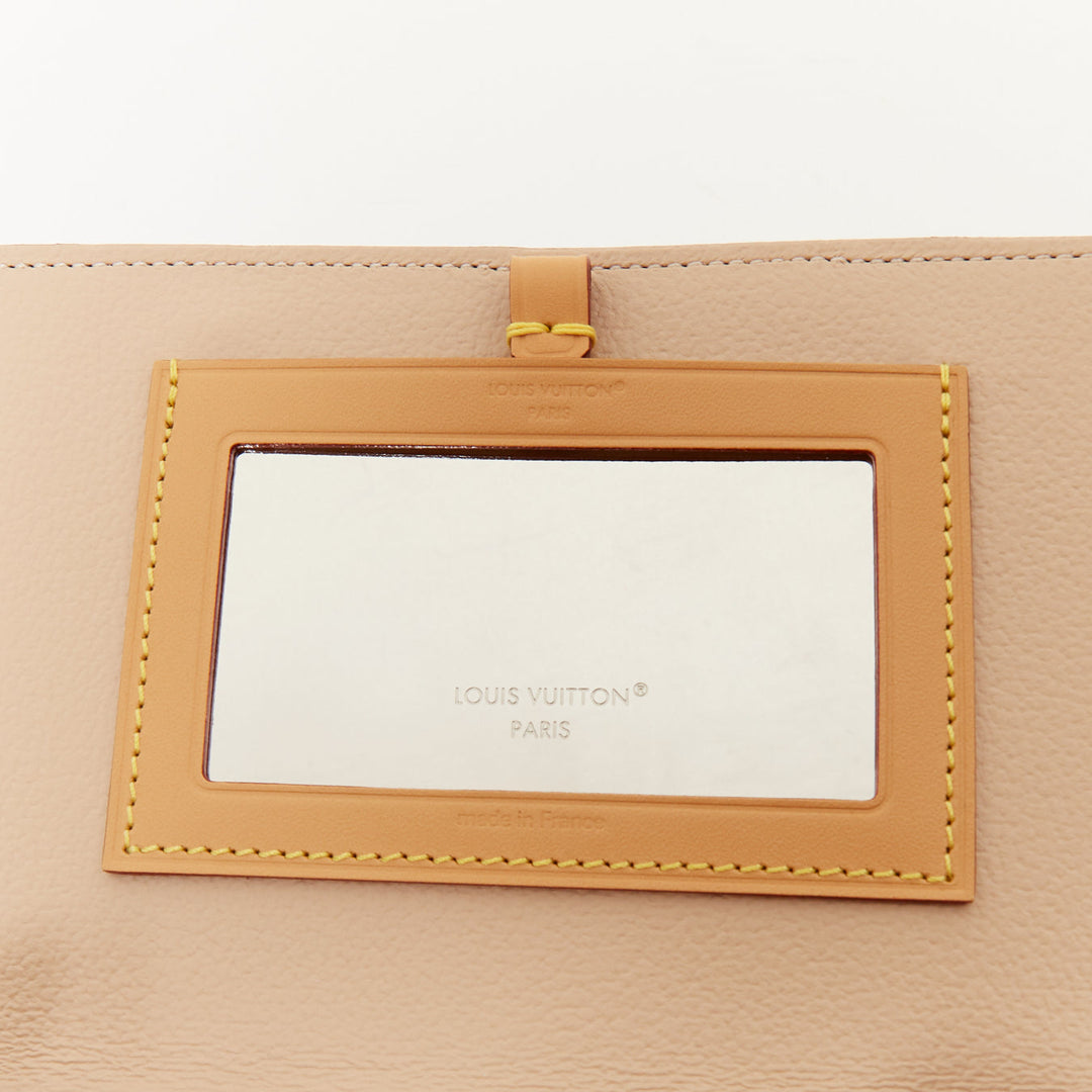 LOUIS VUITTON 2024 Metis brown monogram coated canvas S lock makeup pouch bag