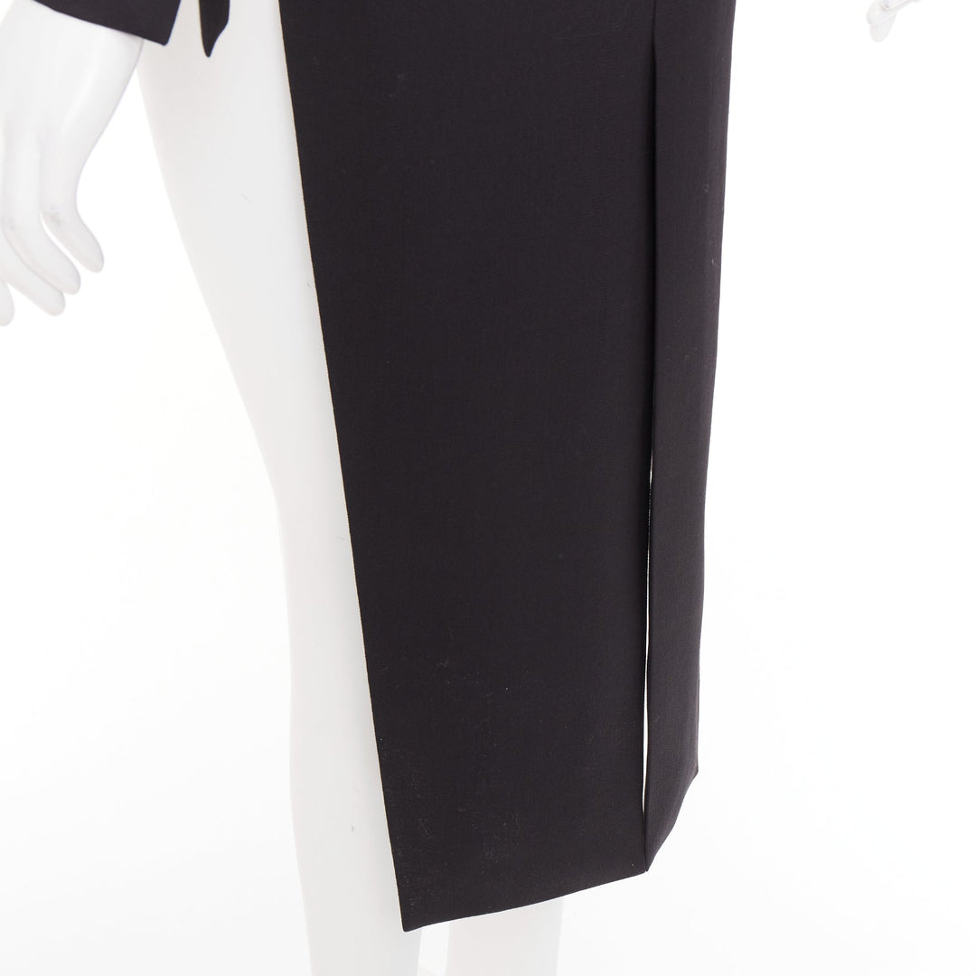 ALEXANDRE VAUTHIER COUTURE SS2020 Runway Queue De Pie satin tailcoat blazer