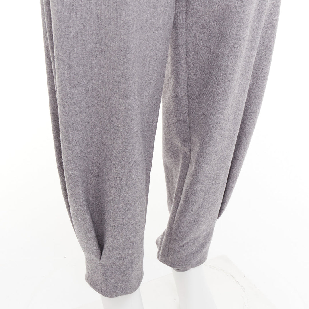 ALEXANDRE VAUTHIER COUTURE SS2025 Runway grey cuffed hem balloon harem pants