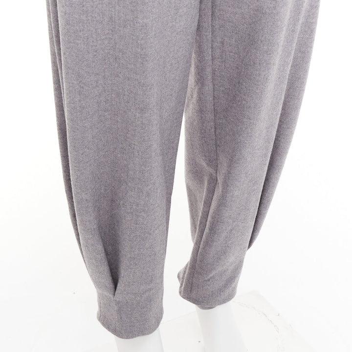 ALEXANDRE VAUTHIER COUTURE SS2025 Runway grey cuffed hem balloon harem pants