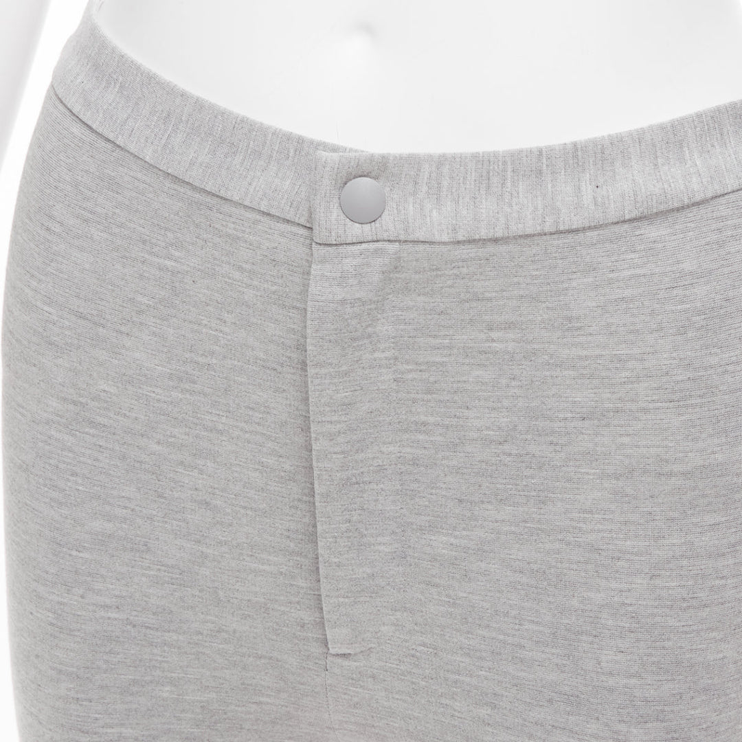 WARDROBE NYC grey jersey snap button cropped legging pants S