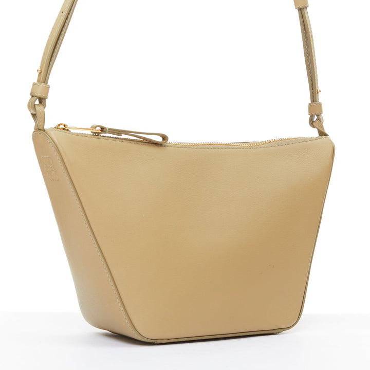 LOEWE Mini Hammock Hobo taupe soft leather anagram mini crossbody bag
