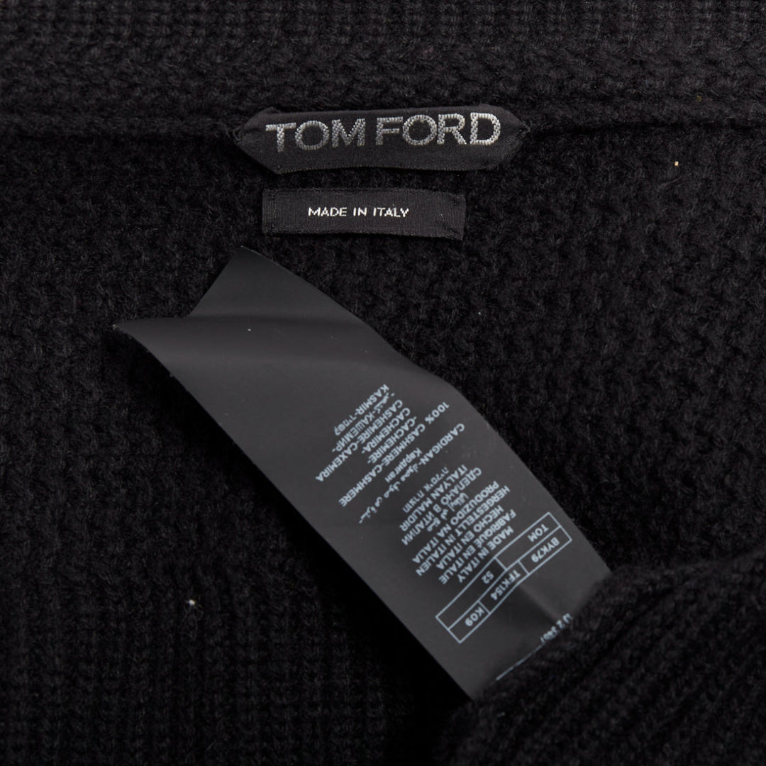 TOM FORD 100% cashmere shawl collar sweater cardigan IT52 L