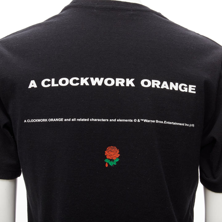 UNDERCOVER 2019 Clockwork Orange black vampire rose print tshirt JP2 M