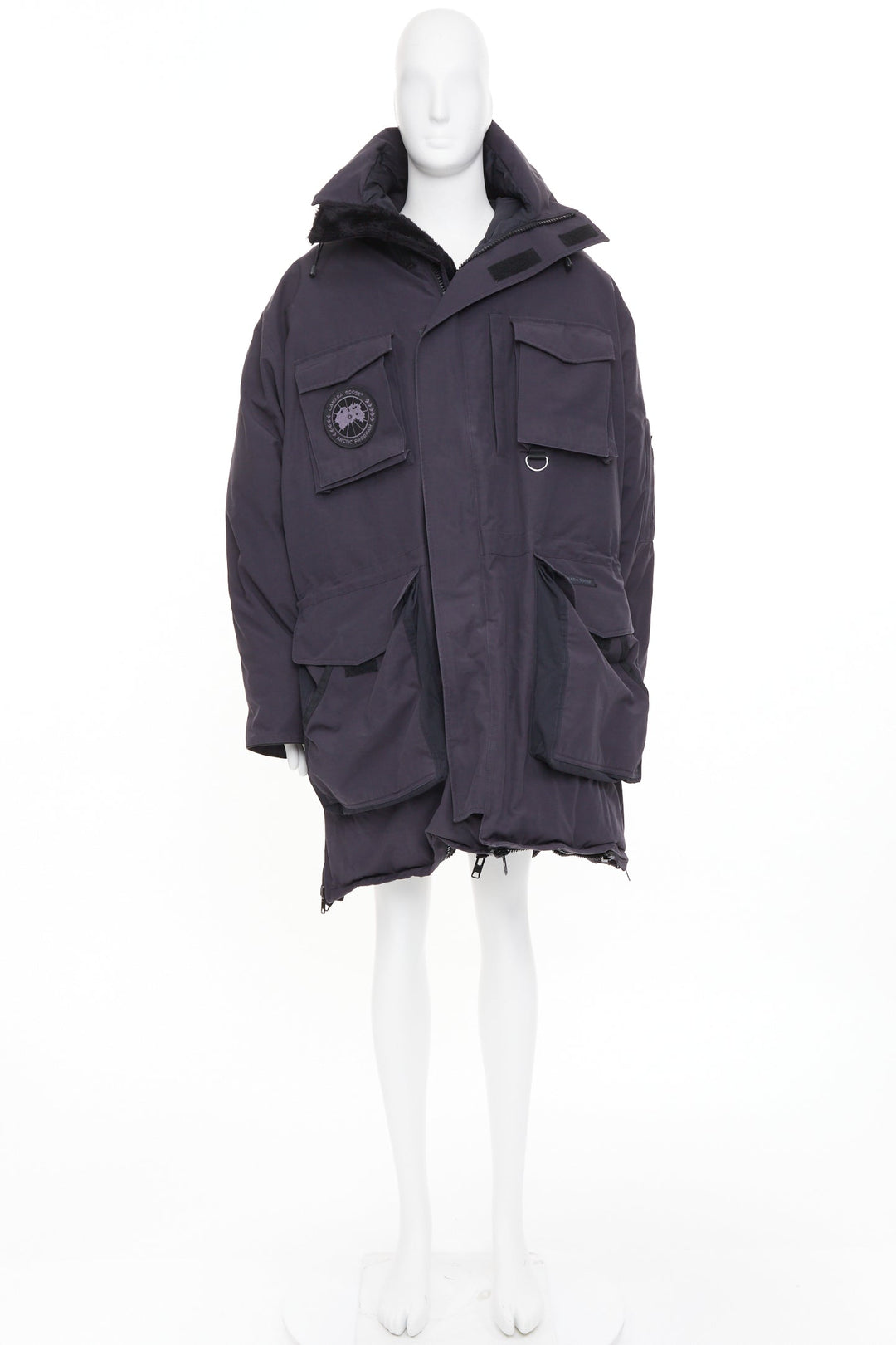 VETEMENTS CANADA GOOSE 2017 runway oversized Snow Mantra utility parka jacket OS