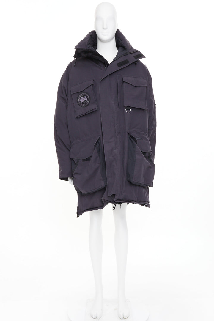 VETEMENTS CANADA GOOSE 2017 runway oversized Snow Mantra utility parka jacket OS
