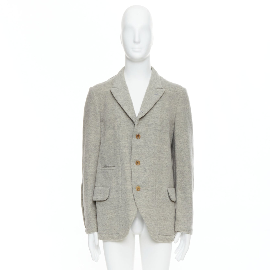 COMME DES GARCONS HOMME PLUS 2005 Evergreen grey wool blazer jacket M