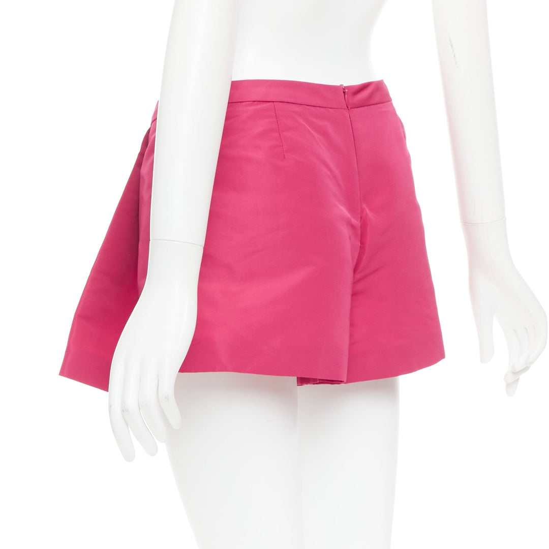 RED VALENTINO rose pink high waisted pleated mini skort skirt IT38 XS