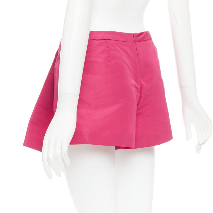 RED VALENTINO rose pink high waisted pleated mini skort skirt IT38 XS