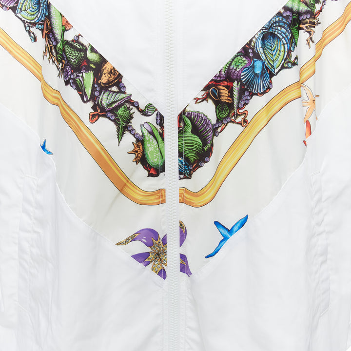 VERSACE 2021 Tresor De La Mer Runway white starfish track jacket IT52 XL