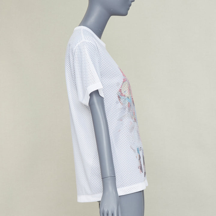 COMME DES GARCONS HOMME PLUS SS2018 Mona Luison graphic print mesh tshirt S