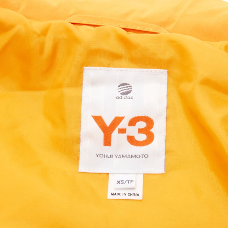 Y3 YOHJI YAMAMOTO ADIDAS orange padded puffer top XS