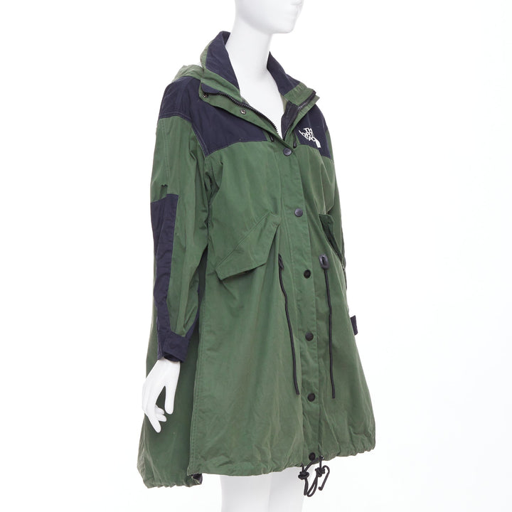 SACAI THE NORTH FACE 2017 Fishtail Mountain Parka green black anorak coat M