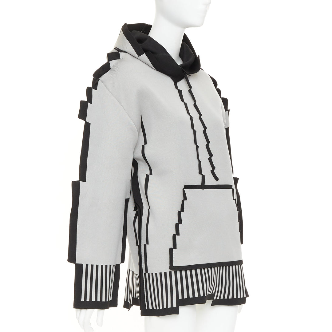 rare LOEWE 2023 Runway Pixel Capsule technical knit trompe loeil sweater  XS