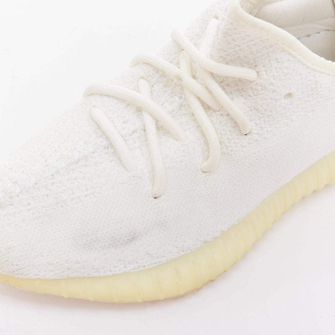 YEEZY ADIDAS Kanye West Boost 350 V2 white knit fabric dad sneakers EU40