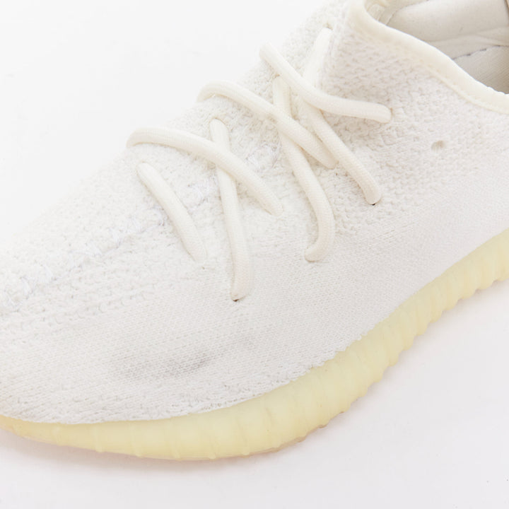 YEEZY ADIDAS Kanye West Boost 350 V2 white knit fabric dad sneakers EU40