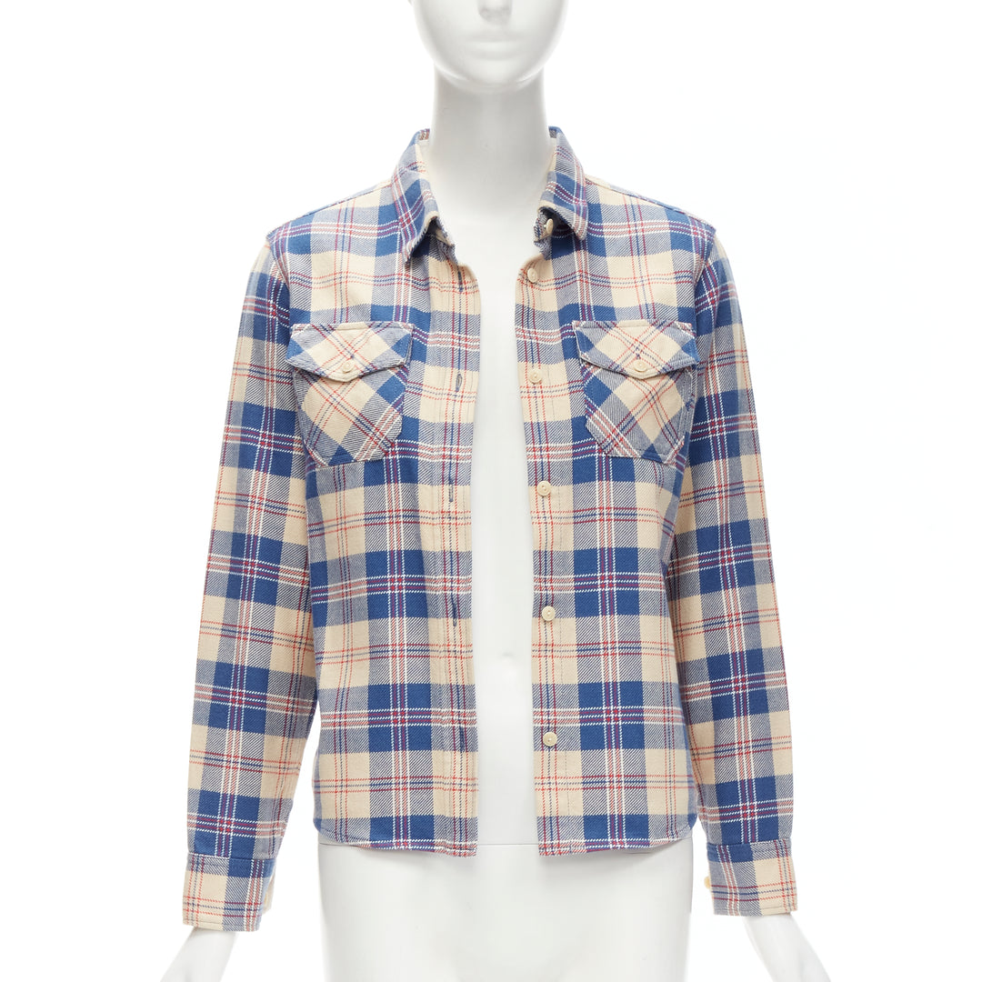 Female mannequin wearing Visvim Blue Cotton Women Top in Size  0 | Available at JHROP