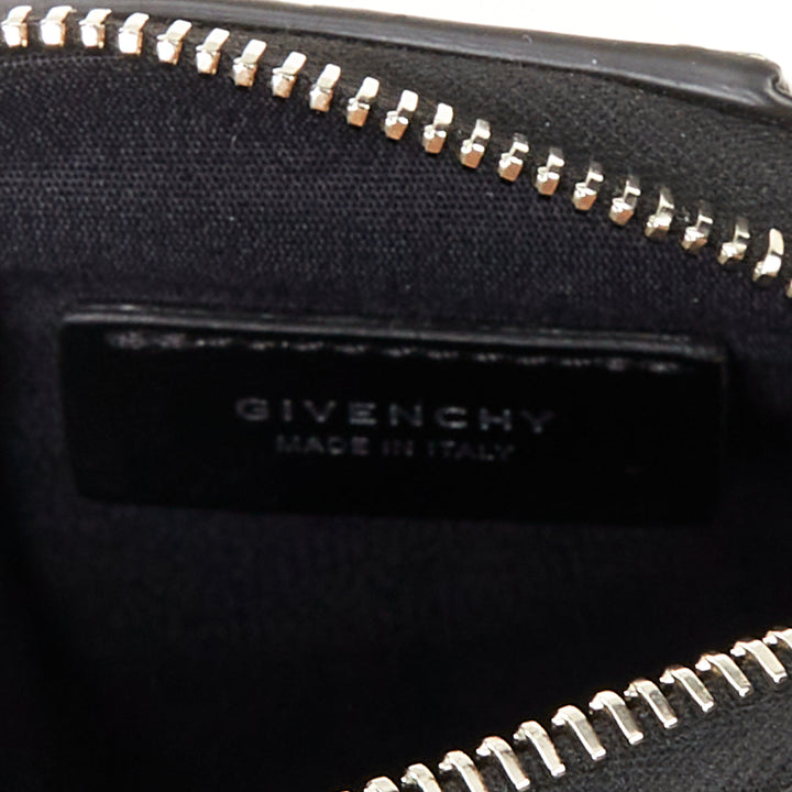 rare GIVENCHY Runway Antigona Vertical silver eyelets black box calfskin bag