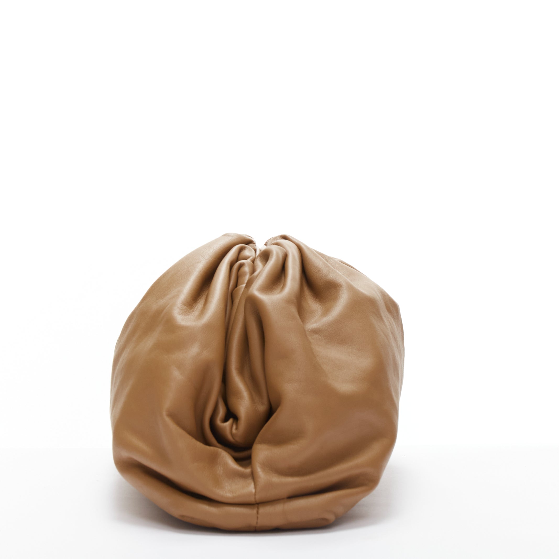 本日限定セール 早い者勝ち！BOTTEGA VENETA ケース ブラウン Bottega Veneta Nappa Ostrich Embossed Intrecciato Medium Solstice