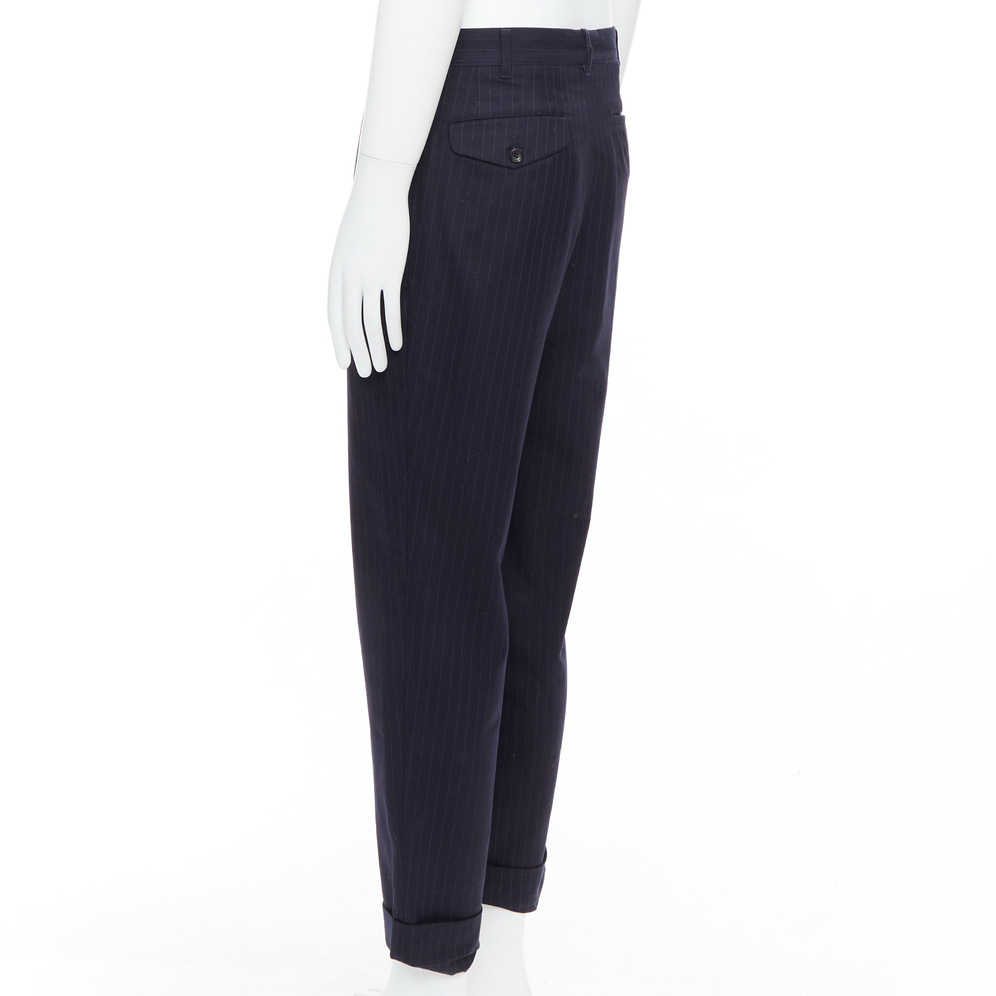 Comme Des Garcons - Navy Women Casual Pants | JHROP Preloved Luxury