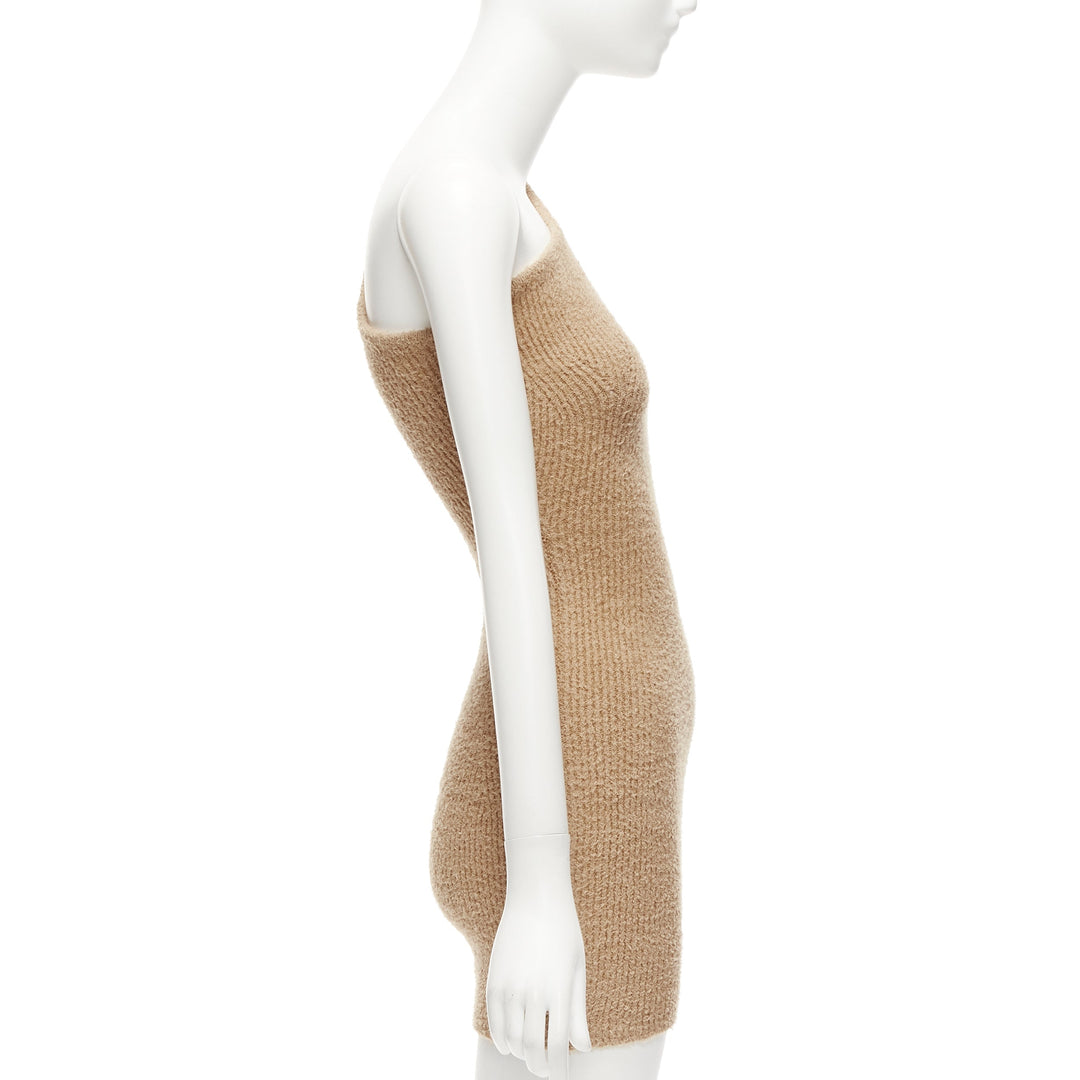 Wardrobe NYC - Tan Brown Women Party/Cocktail Dress | JHROP Preloved Luxury Wardrobe NYC - Tan Brown Women Party/Cocktail Dress | JHROP Preloved Luxury
