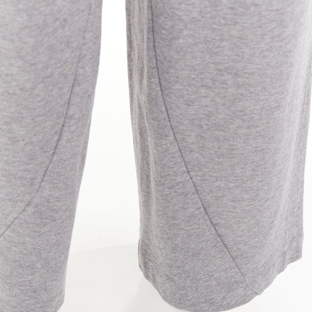 LOEWE Paula's Ibiza grey cotton anagram embroidered balloon cropped pants XS