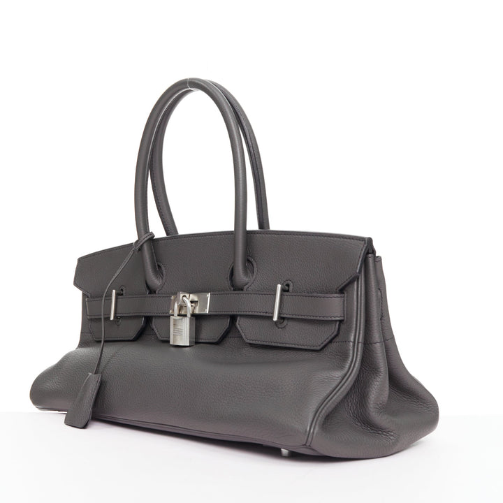 HERMES Special Order HSS JPG Birkin 42 Graphite matte palladium shoulder bag