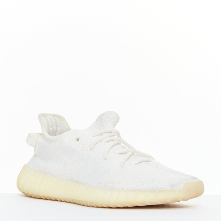 YEEZY ADIDAS Kanye West Boost 350 V2 white knit fabric dad sneakers EU40