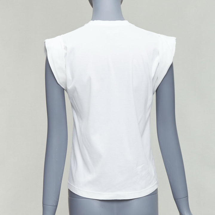 ISABEL MARANT white cotton layered sleeveless V neck top S