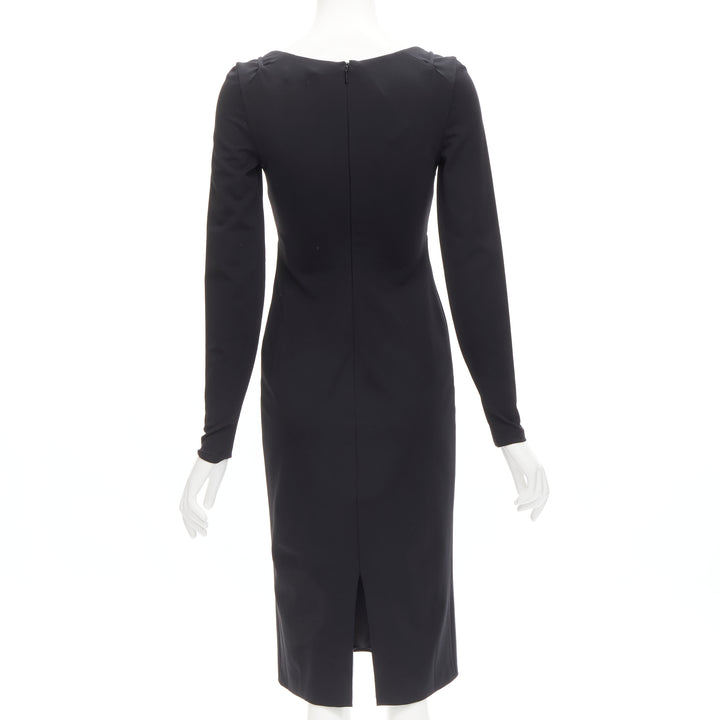 Female mannequin wearing Versace by Donatella Versace 2021 Black Viscose Women Cocktail Dresses in Size IT40 | Available at JHROP