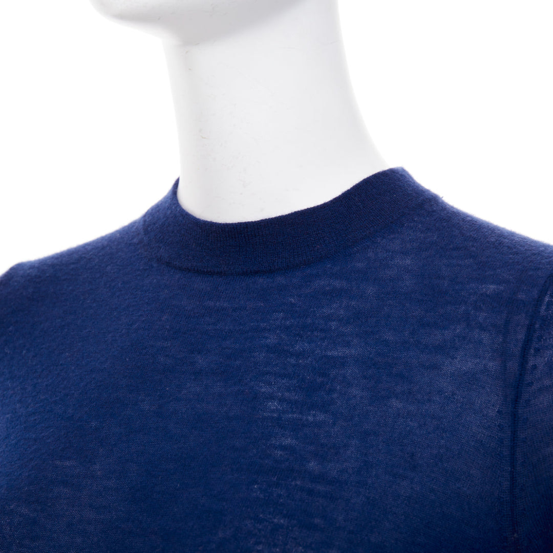 JOSEPH 100% cashmere dark blue crew neck long sleeve sweater S