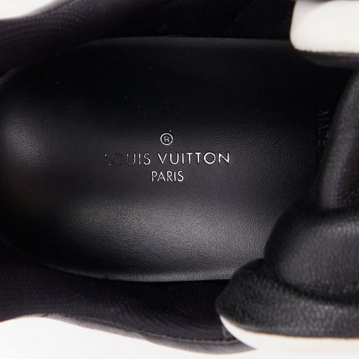 LOUIS VUITTON Archlight white leather black blue monogram chunky sneakers EU39