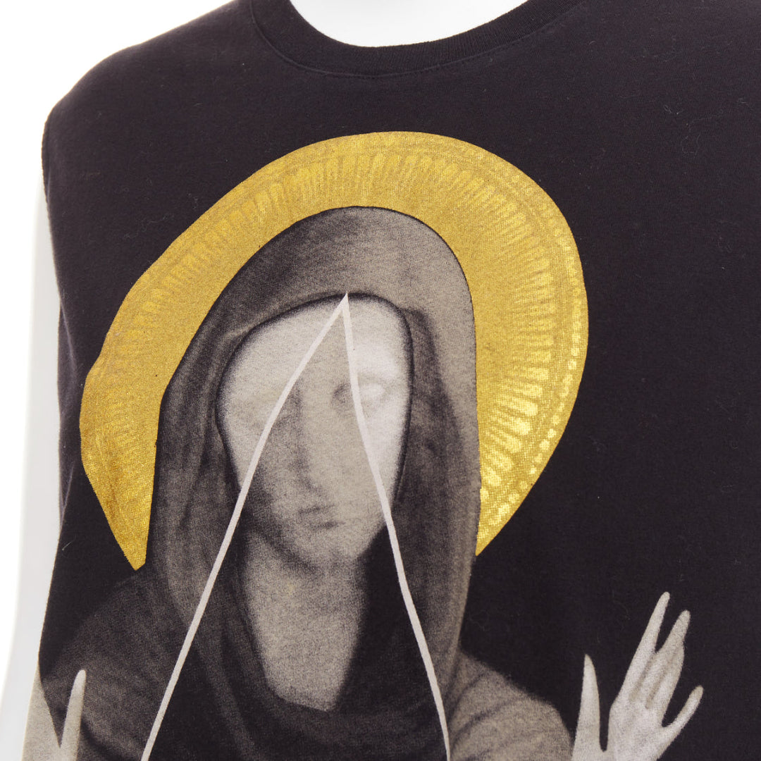 GIVENCHY Riccardo Tisci Lane Crawford Madonna Halo foil muscle tank top M
