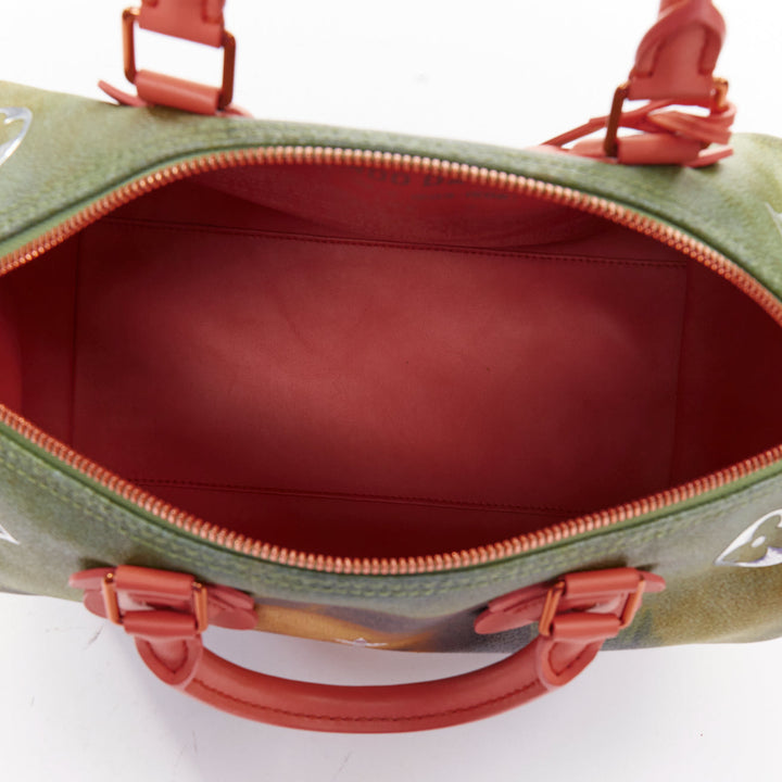 LOUIS VUITTON 2017 Jeff Koons Masters Da Vinci Mona Lisa Speedy 30 bag