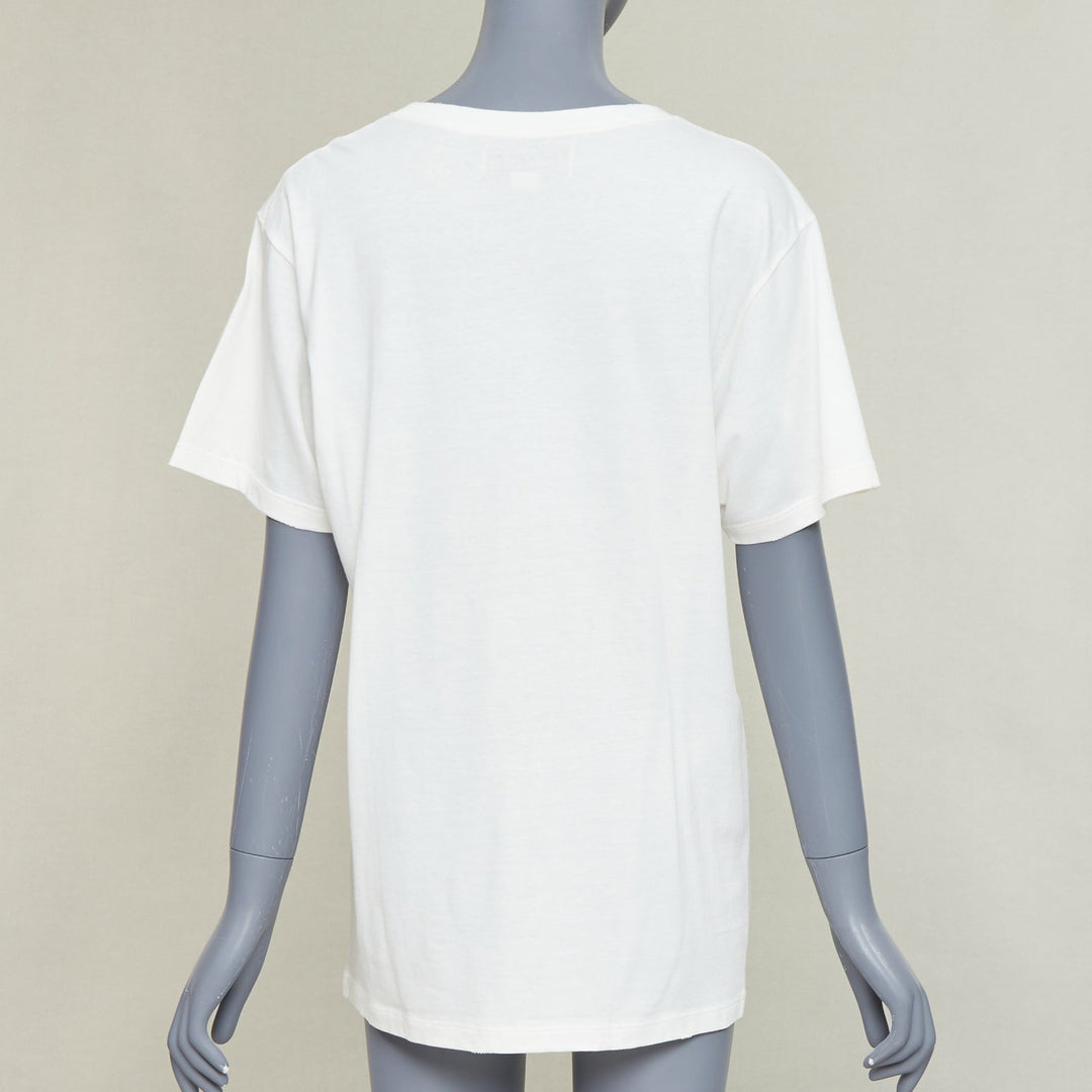 GUCCI Mystic Cat Sequin embroidered GG logo oversized tshirt XS